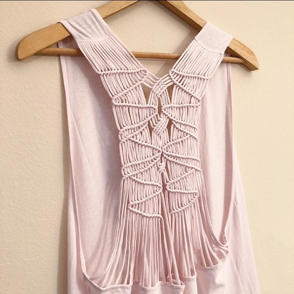 FREE PEOPLE Wilder Macrame Racerback Tank BNWT - Picture 8 of 13